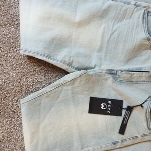 Men's Light Blue Straight Jeans